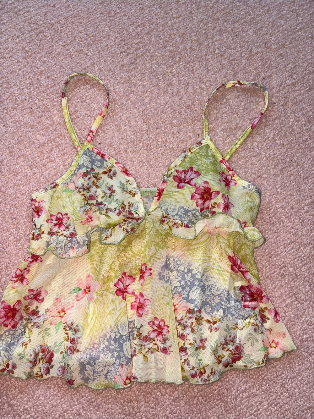 Super cute sheer tank top!